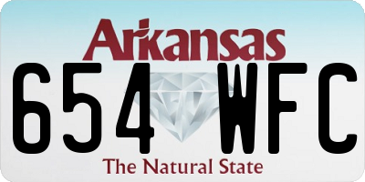 AR license plate 654WFC