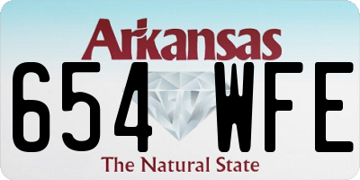 AR license plate 654WFE
