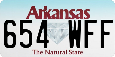 AR license plate 654WFF