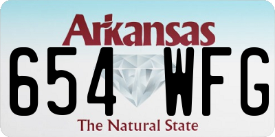 AR license plate 654WFG