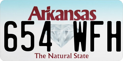 AR license plate 654WFH