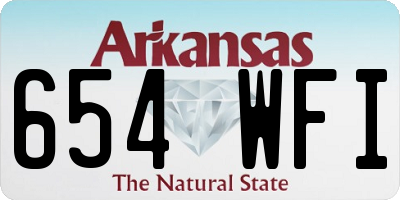 AR license plate 654WFI