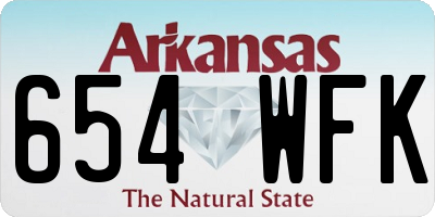 AR license plate 654WFK