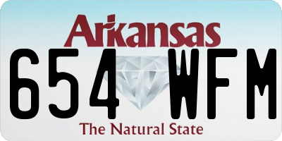 AR license plate 654WFM