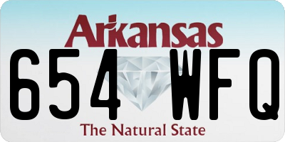 AR license plate 654WFQ