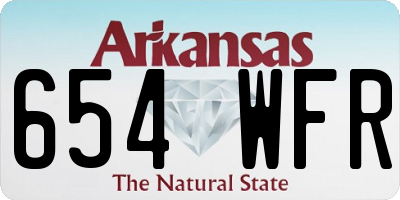 AR license plate 654WFR