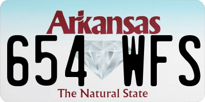 AR license plate 654WFS