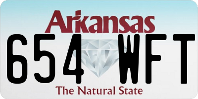 AR license plate 654WFT