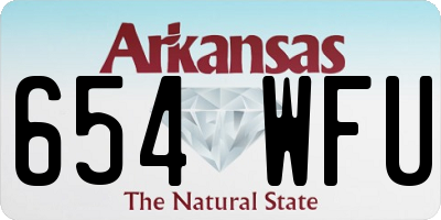 AR license plate 654WFU