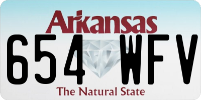 AR license plate 654WFV