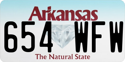 AR license plate 654WFW