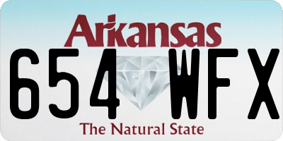 AR license plate 654WFX