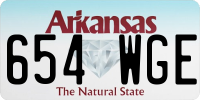 AR license plate 654WGE