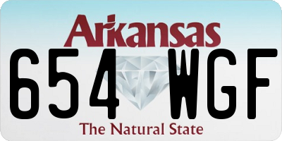 AR license plate 654WGF