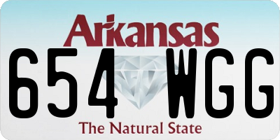 AR license plate 654WGG