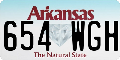 AR license plate 654WGH