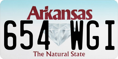 AR license plate 654WGI