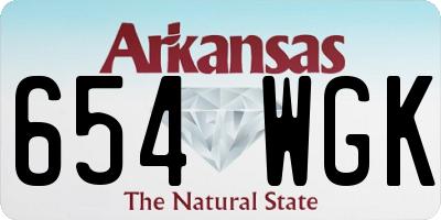 AR license plate 654WGK
