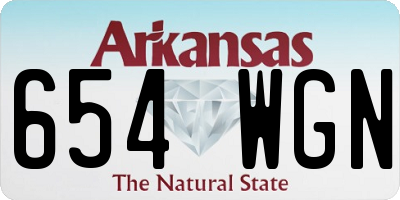 AR license plate 654WGN