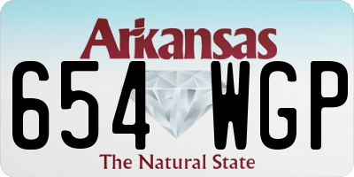 AR license plate 654WGP