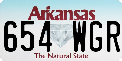 AR license plate 654WGR