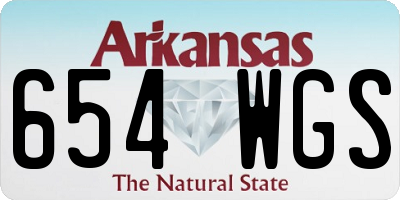 AR license plate 654WGS