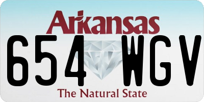 AR license plate 654WGV