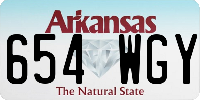 AR license plate 654WGY