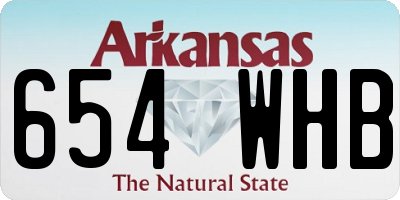 AR license plate 654WHB