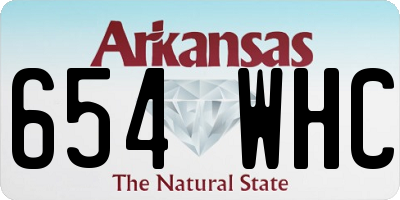 AR license plate 654WHC