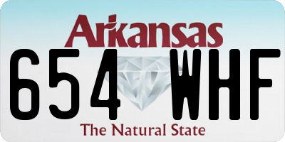 AR license plate 654WHF