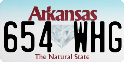 AR license plate 654WHG