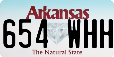 AR license plate 654WHH