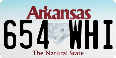 AR license plate 654WHI