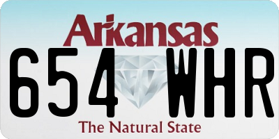 AR license plate 654WHR