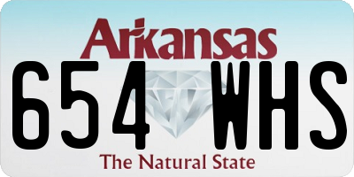 AR license plate 654WHS