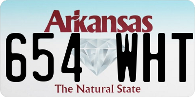 AR license plate 654WHT