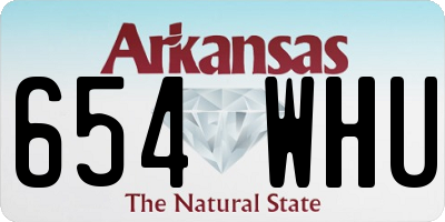 AR license plate 654WHU