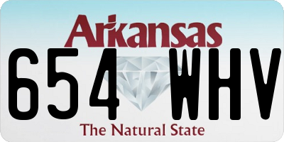 AR license plate 654WHV