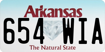 AR license plate 654WIA