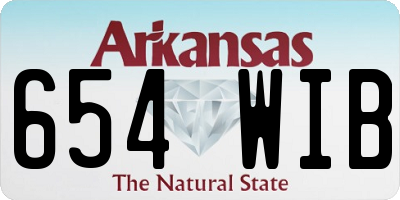 AR license plate 654WIB