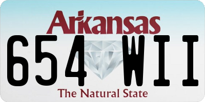 AR license plate 654WII