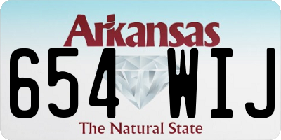 AR license plate 654WIJ