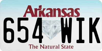 AR license plate 654WIK