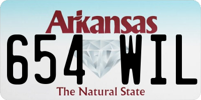 AR license plate 654WIL