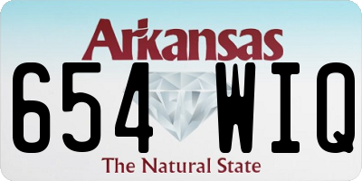 AR license plate 654WIQ