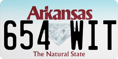 AR license plate 654WIT