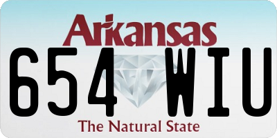 AR license plate 654WIU