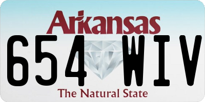 AR license plate 654WIV