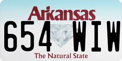 AR license plate 654WIW